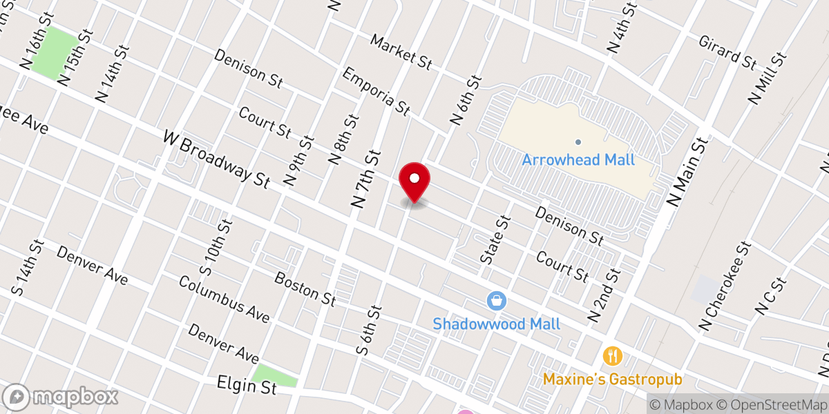 Map showing location of Grace Episcopal Church