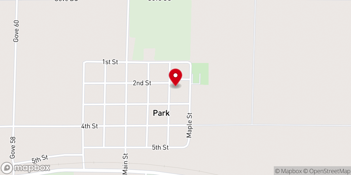 Map showing location of Sacred Heart Catholic Rectory