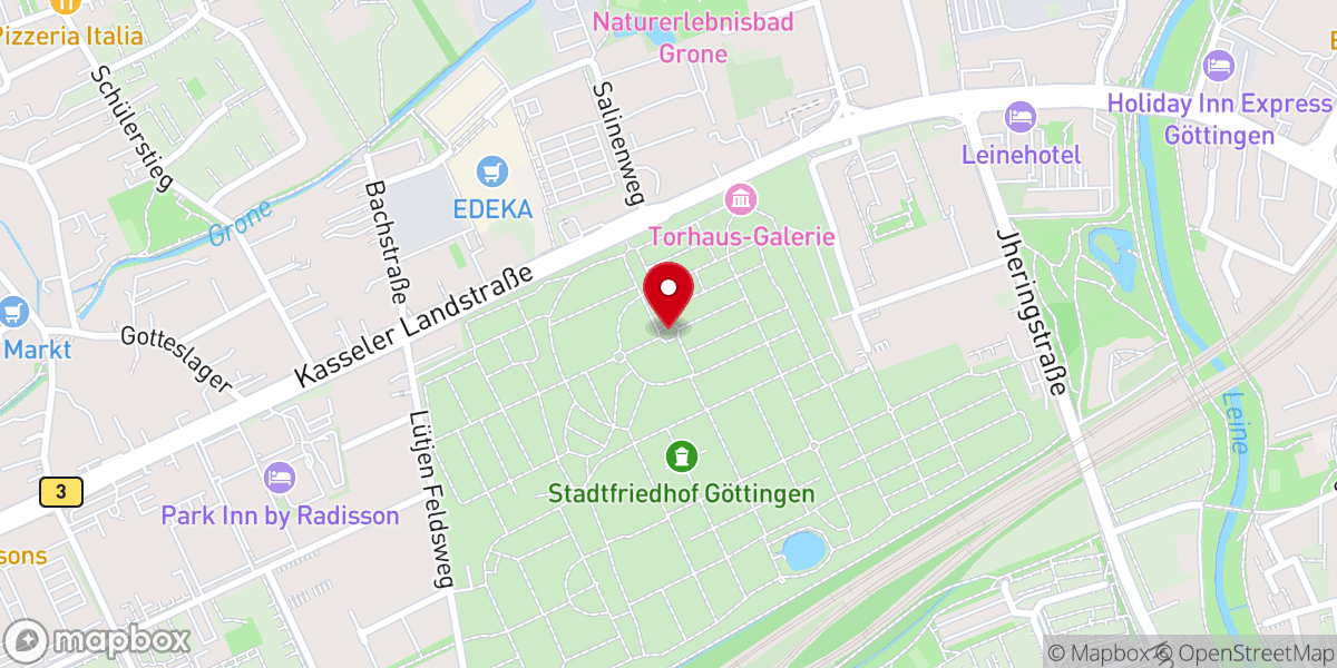 Map showing location of Friedhofskapelle Stadtfriedhof