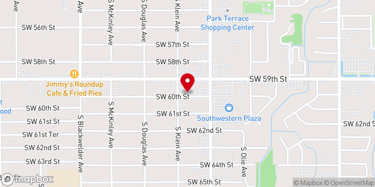 Map showing location of Day Of Pentecost Church