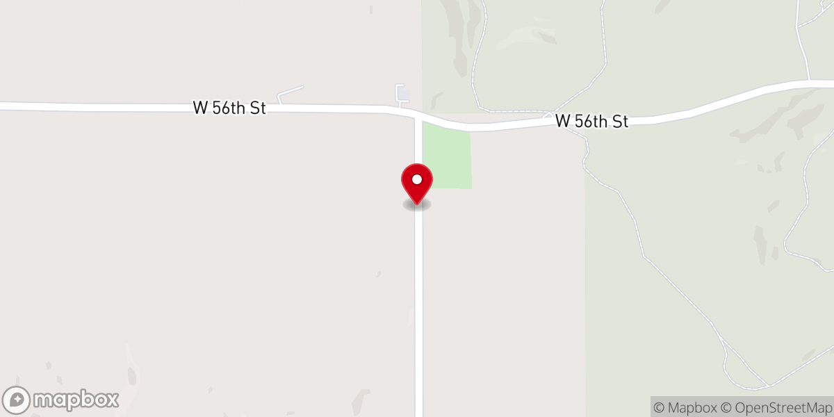 Map showing location of Evergreen Church Parsonage