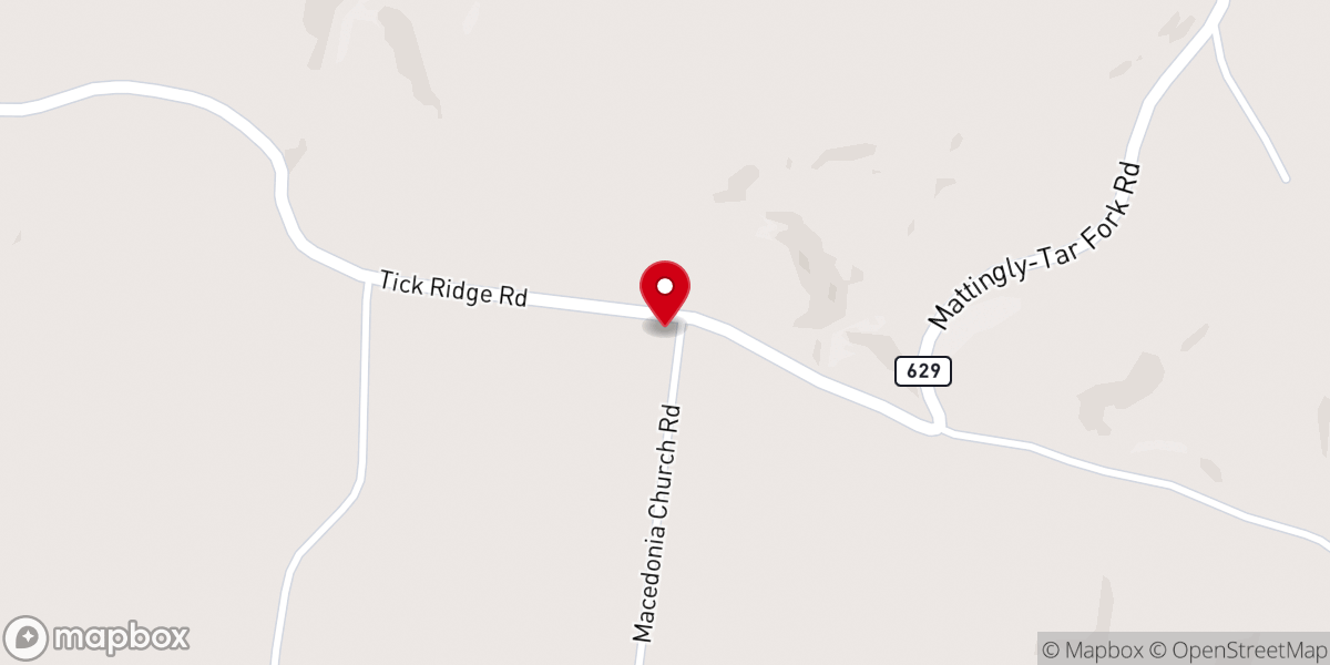 Map showing location of Macedonia Baptist Church