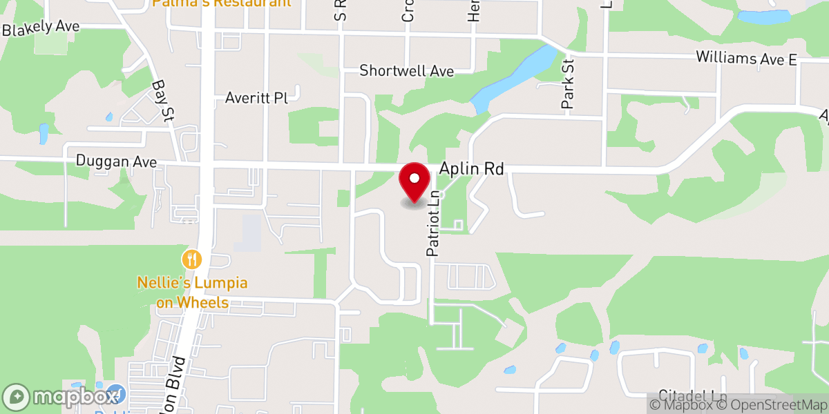 Map showing location of Crestview Church of The Nazarene