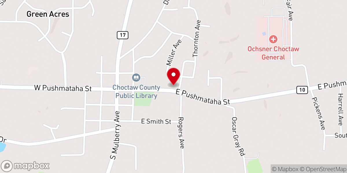 Map showing location of Saint John the Evangelist Catholic Church