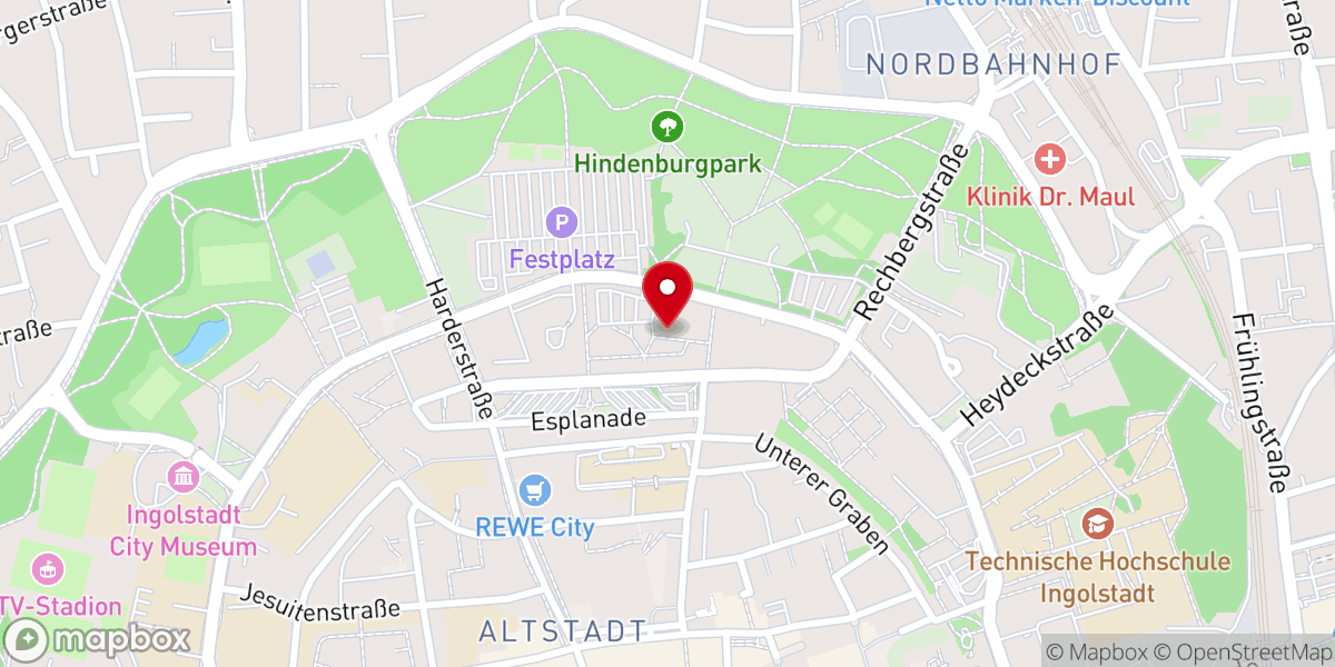 Map showing location of Russische orthodoxe Kirche Ingolstadt