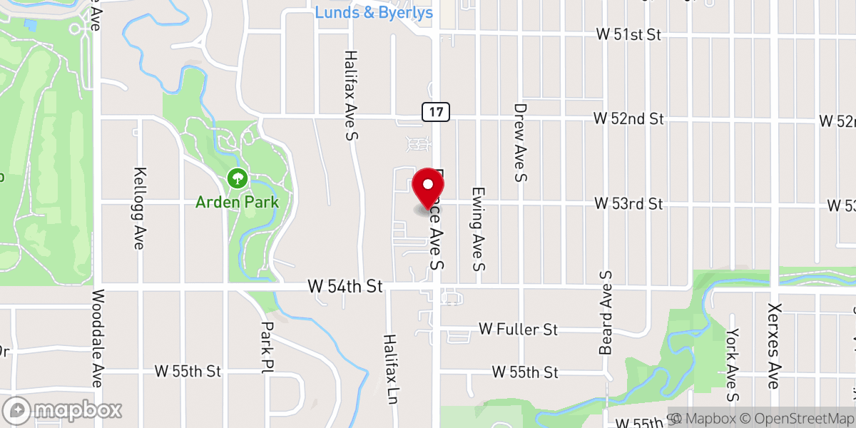 Map showing location of Calvary Christian Reformed Church