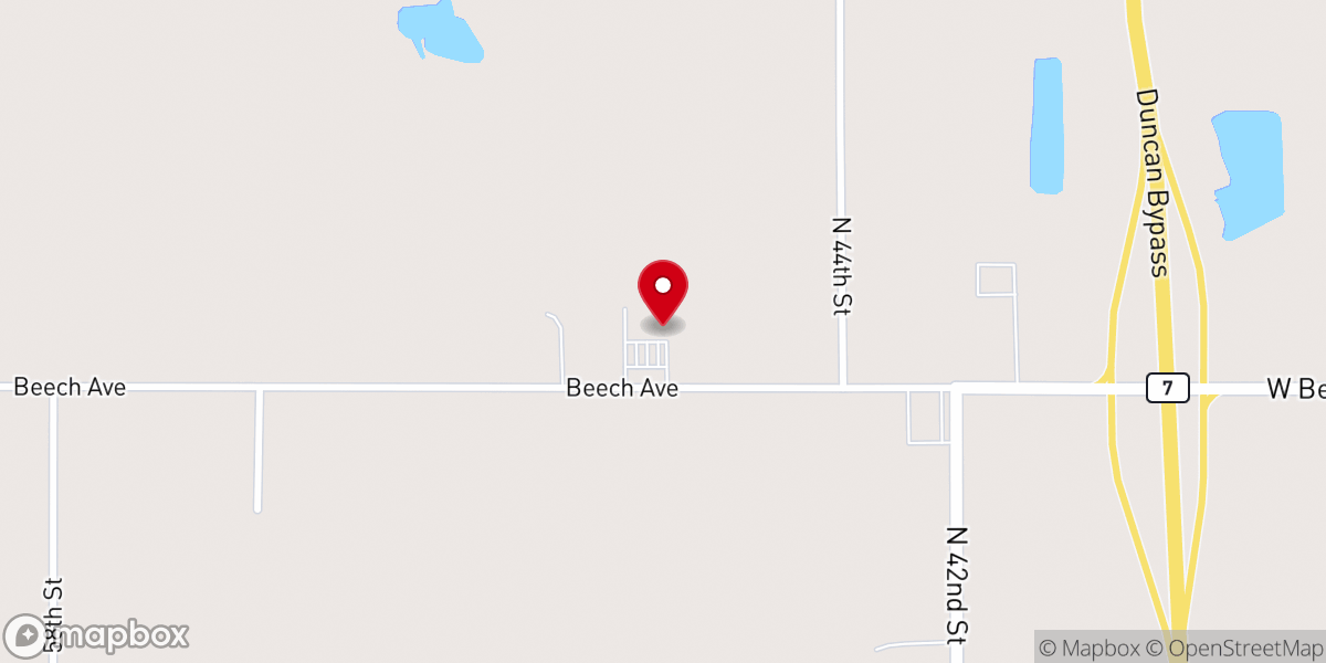 Map showing location of Heritage Oaks Church of the Nazarene