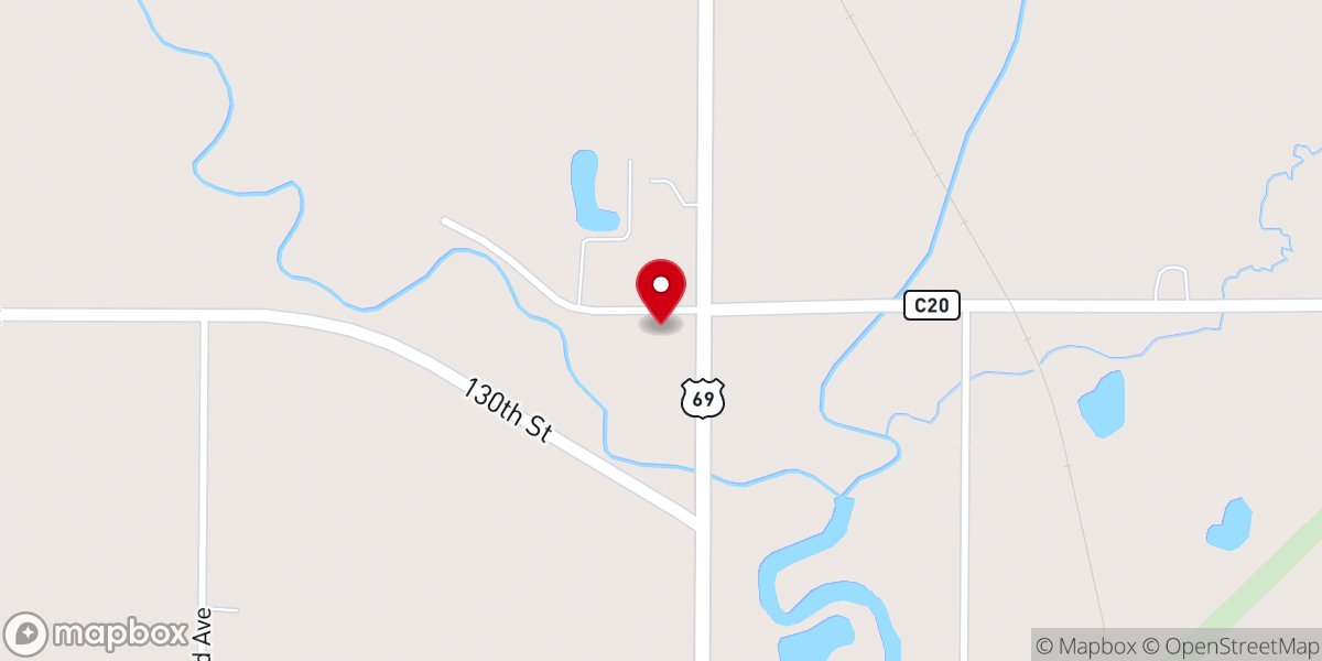 Map showing location of Evangelical Free Church