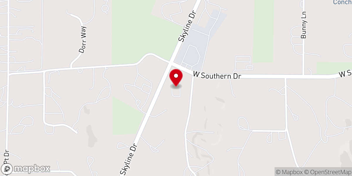 Map showing location of Journey Church
