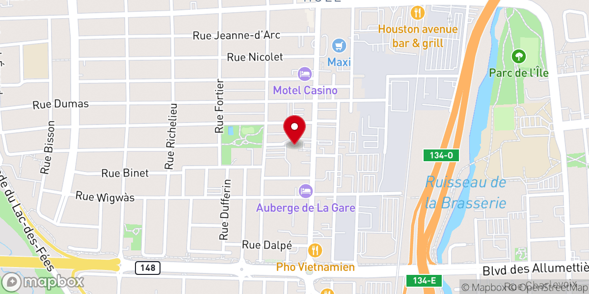 Map showing location of Parish of St. Joseph Cathedral