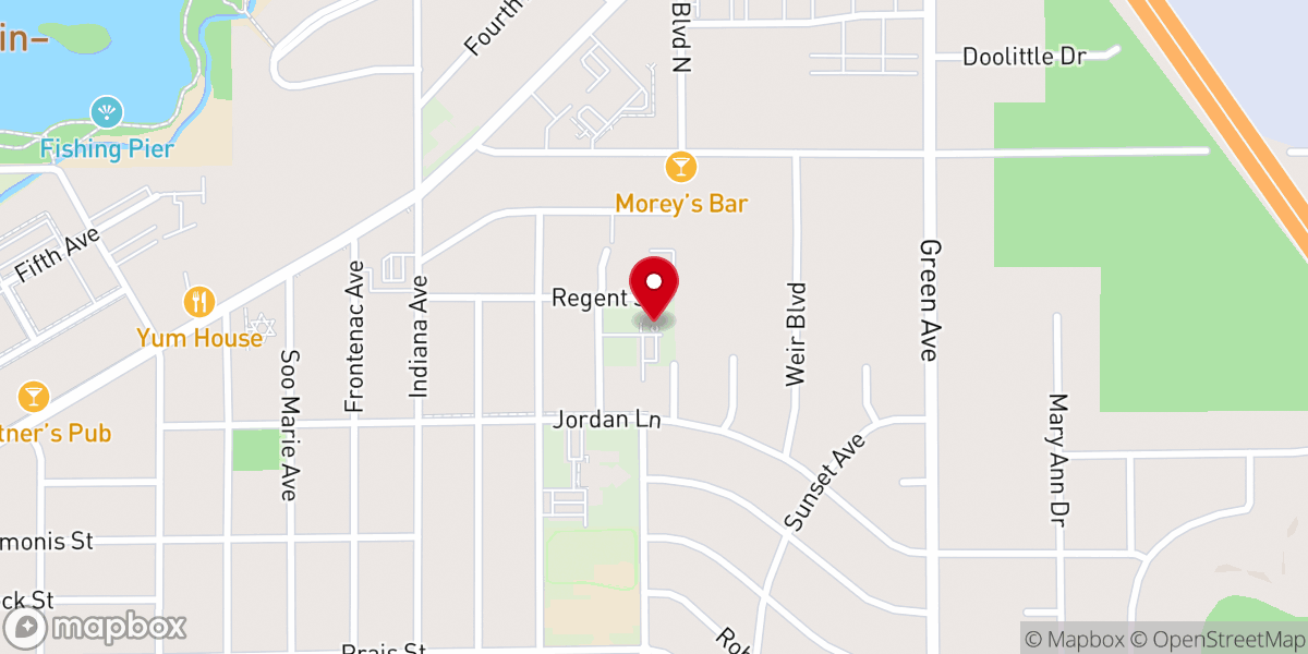 Map showing location of Hmong Alliance Church