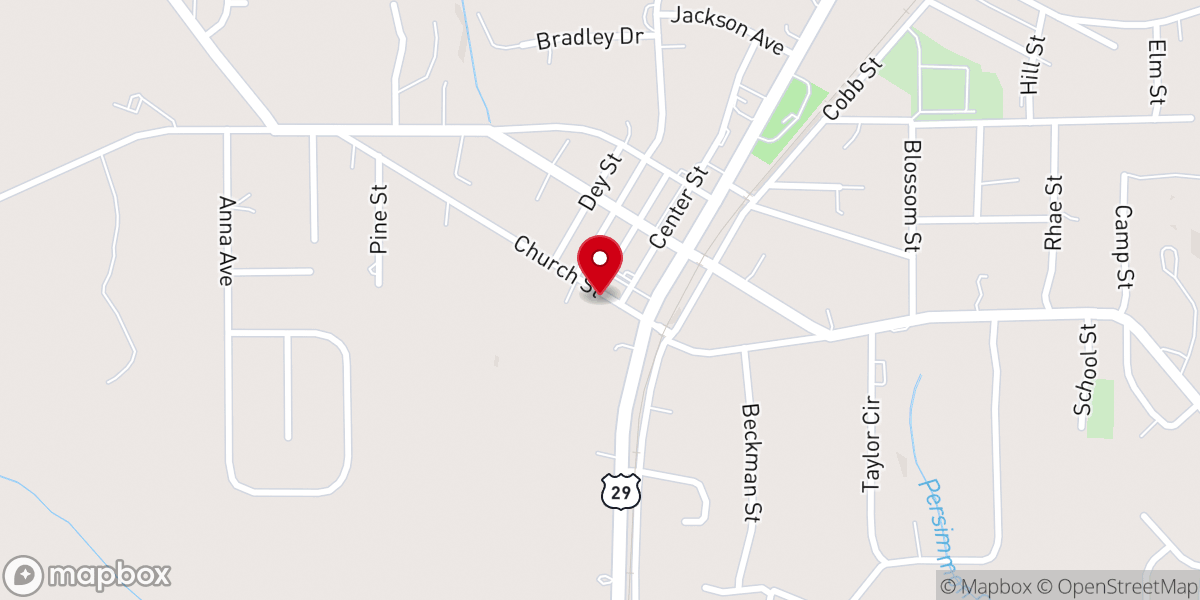 Map showing location of First United Methodist of Palmetto, GA