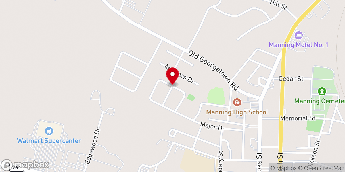Map showing location of Chapel AME Church