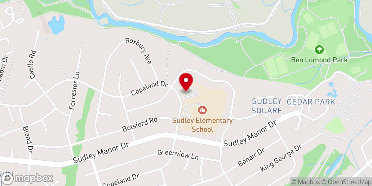 Map showing location of Bethlehem Lutheran Church