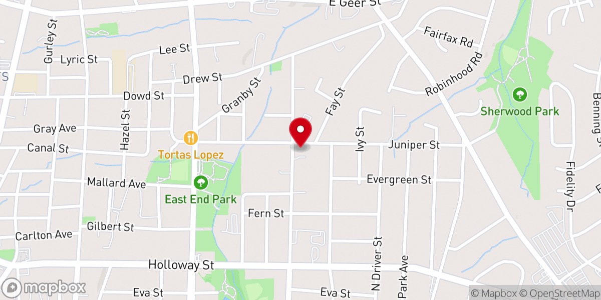 Map showing location of Greater Saint Paul Missionary Baptist Church