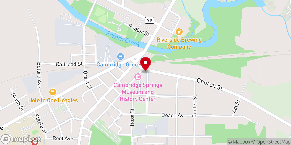 Map showing location of Springs Beer Distributors