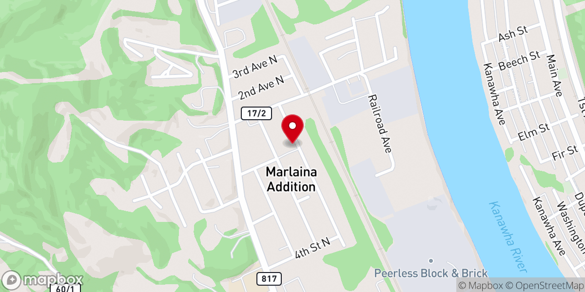 Map showing location of Marlaing Gospel Tabernacle