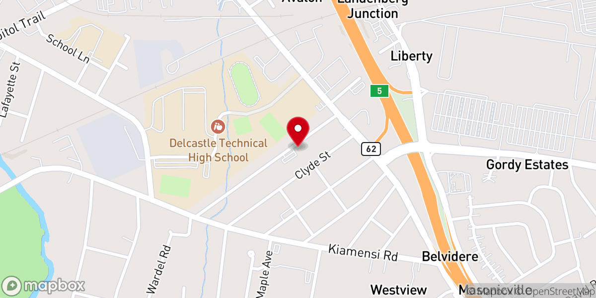 Map showing location of Rock of Ages Missionary Baptist Church