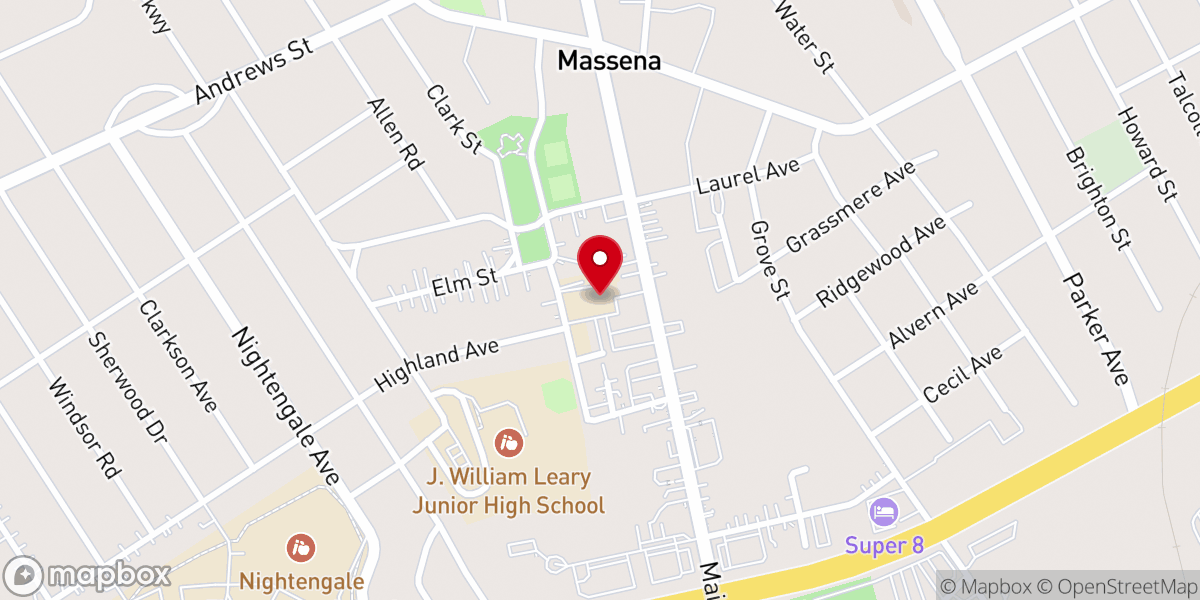 Map showing location of Sacred Heart Convent