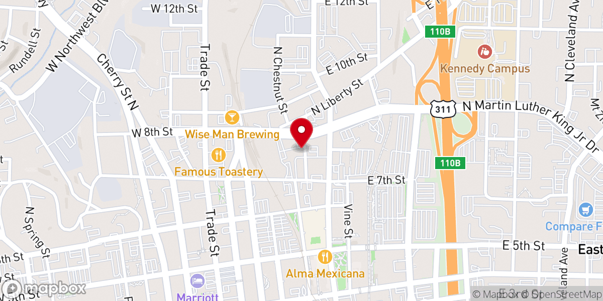 Map showing location of Lloyd Presbyterian Church