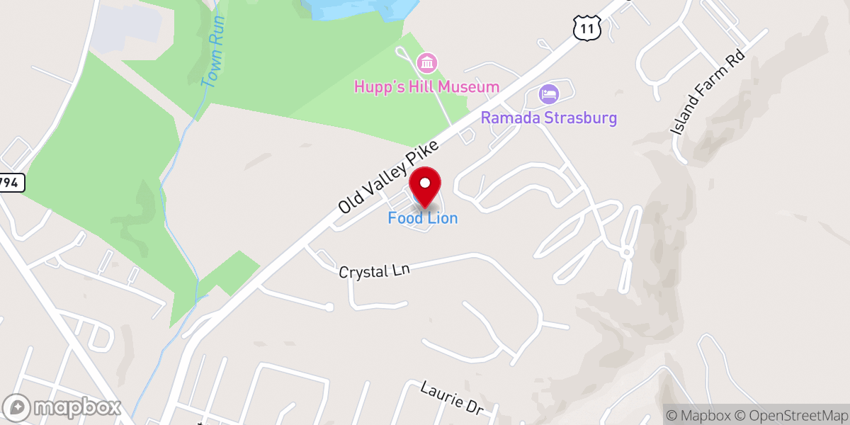 Map showing location of Ciro's Pizza