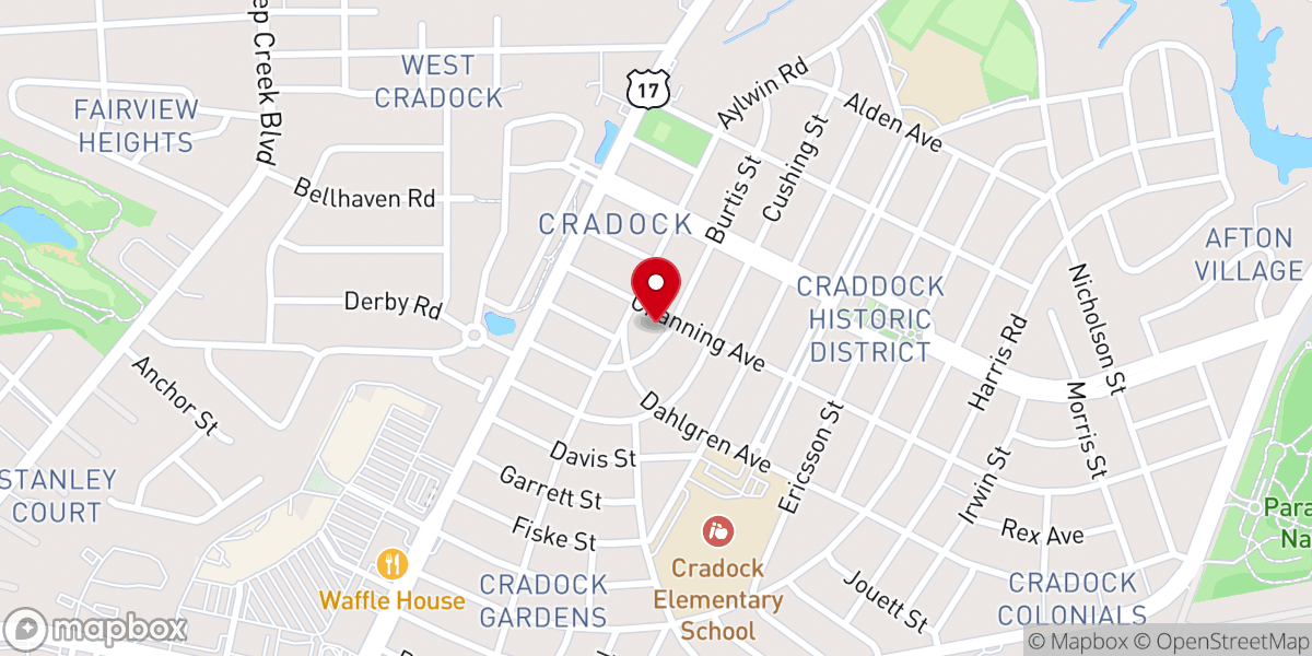 Map showing location of Victory Life Fellowship