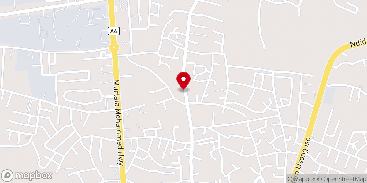 Map showing location of New Covenant Baptist Church Calabar
