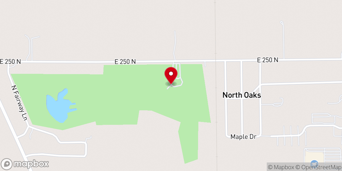 Map showing location of Timber Ridge Golf Course