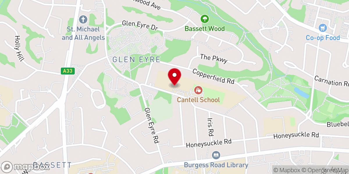 Map showing location of Christ Church Southampton