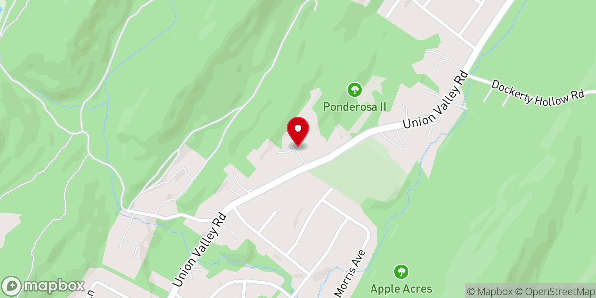 Map showing location of Bethel Ranch Christian Home