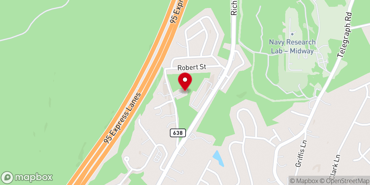 Map showing location of Little Forest Baptist Church