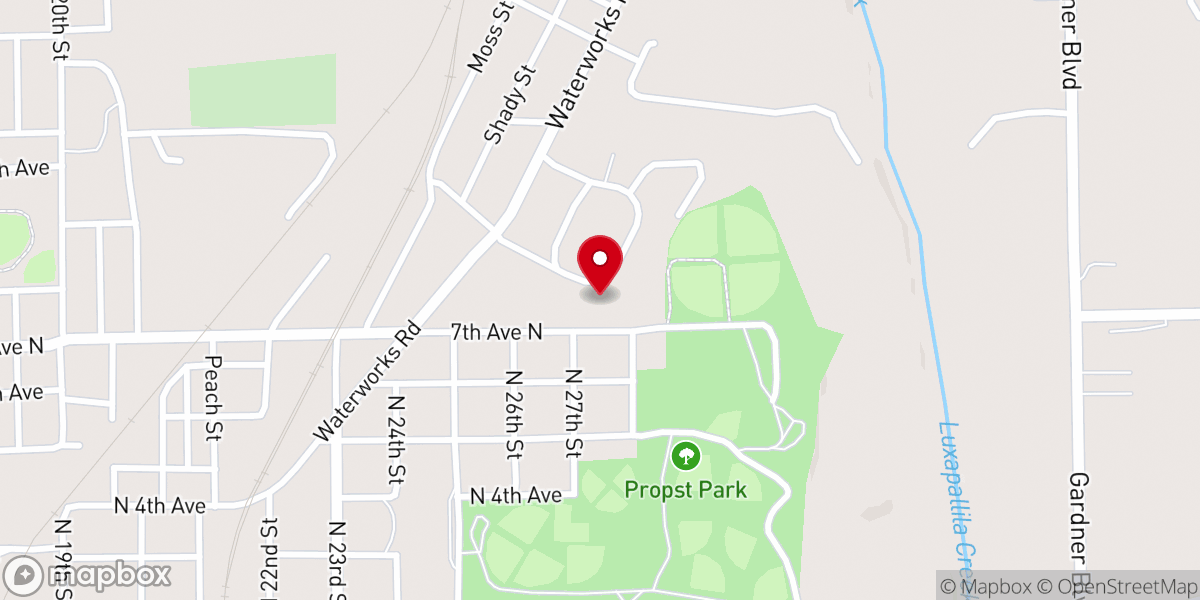 Map showing location of Spirit of Prayer Holiness Church