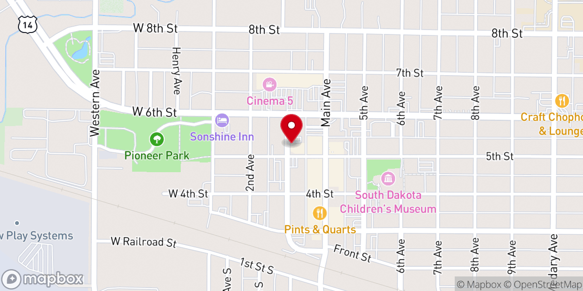 Map showing location of Veritas Church