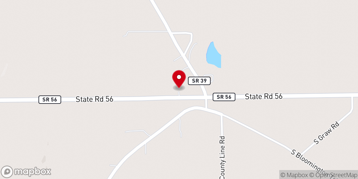 Map showing location of Trinity Baptist Church