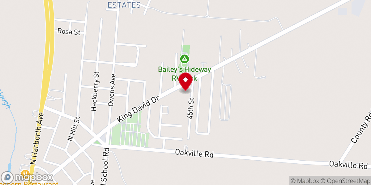 Map showing location of Our Saviour's Lutheran Church