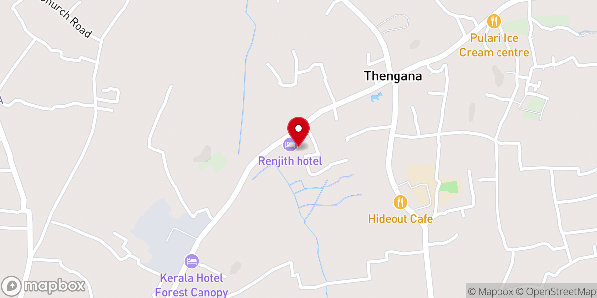 Map showing location of The Pentecostal Mission, Thengana