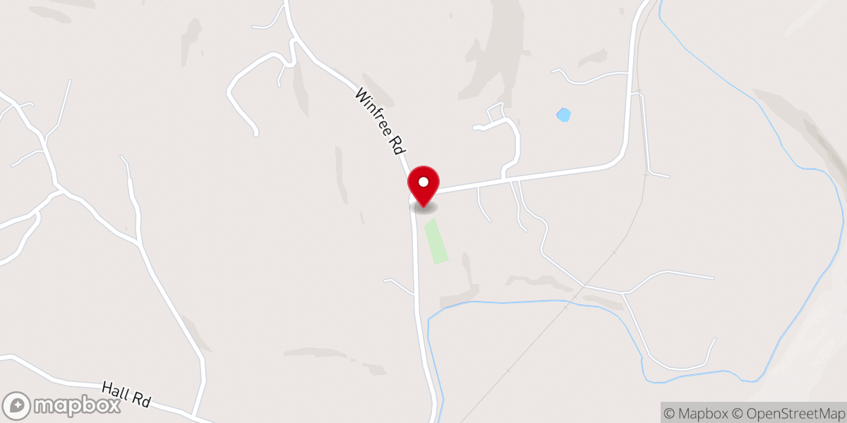 Map showing location of Union Hill Cumberland Presbyterian Church