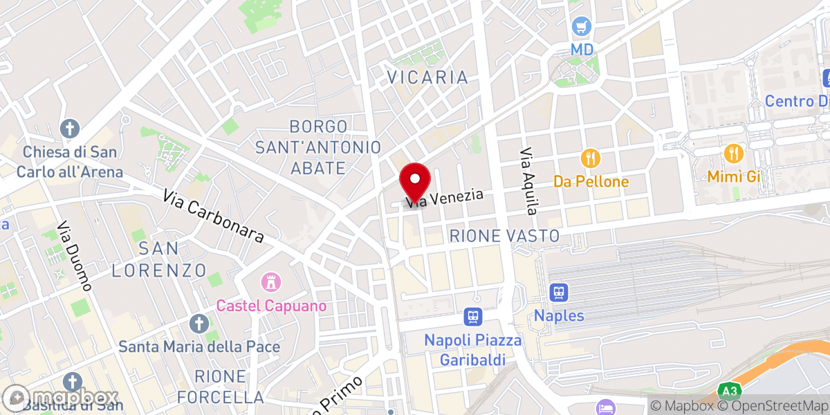 Map showing location of Chiesa di Santa Maria del Buon Consiglio al Vasto