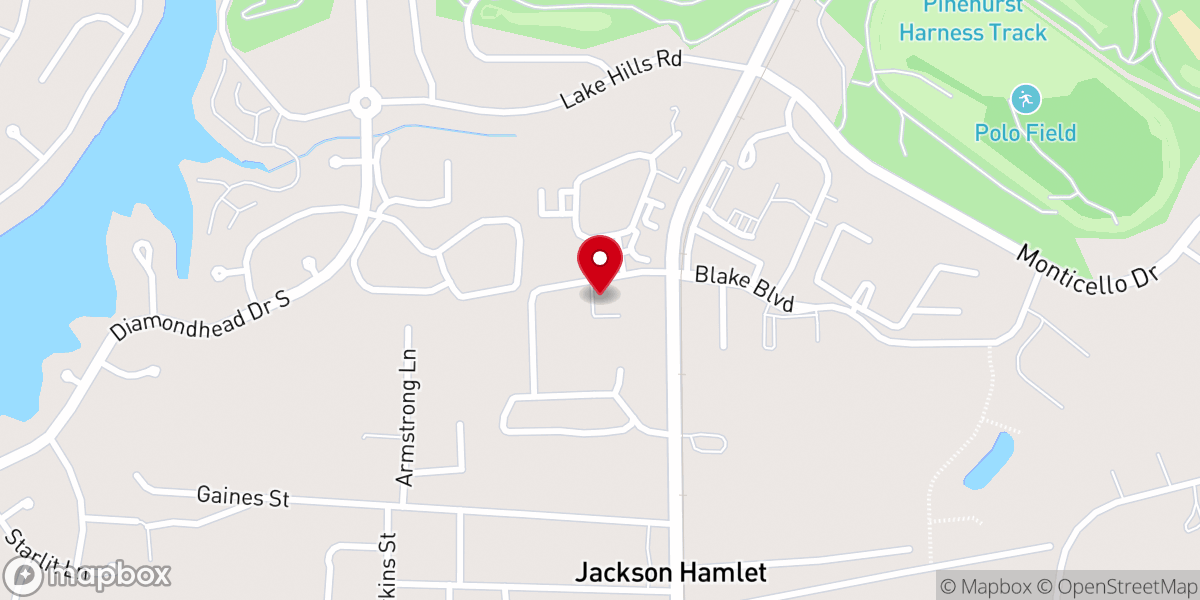 Map showing location of Sandhills Alliance Church