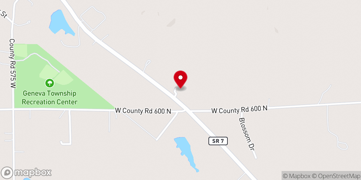 Map showing location of The Shelter, A Scipio UMC Ministry