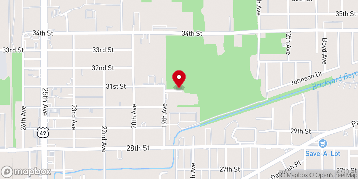 Map showing location of Power House Church of God Holy Ghost Power