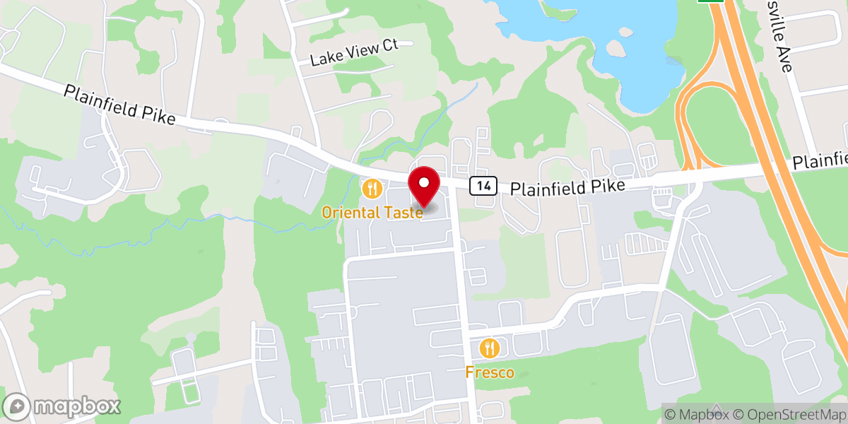 Map showing location of Iglesia de Cristo Ministerios Ebenezer, Cranston RI