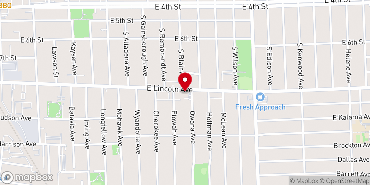 Map showing location of The Gathering House