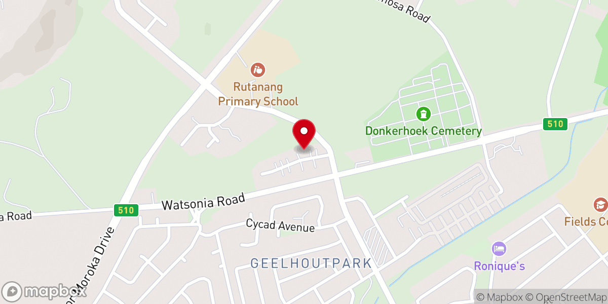 Map showing location of FIF Church Office Rustenburg