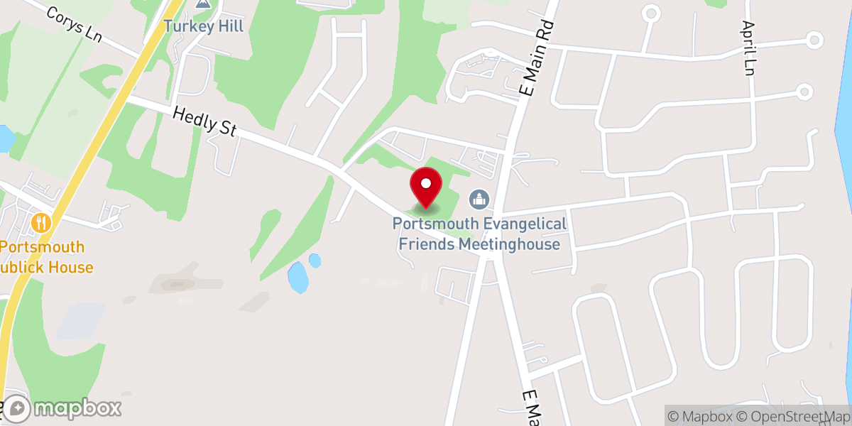 Map showing location of Portsmouth Camp Meeting