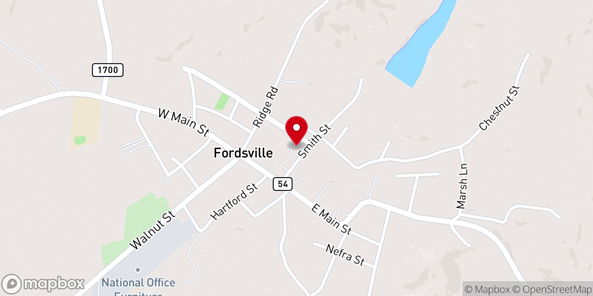 Map showing location of Saint John the Baptist Catholic Church