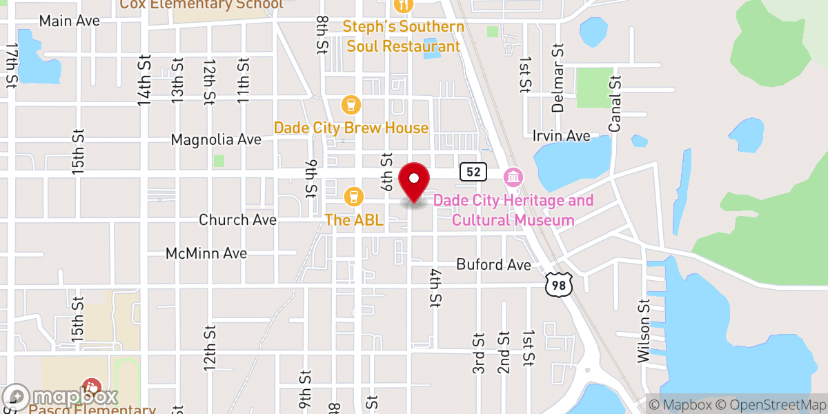 Map showing location of The Farmhouse Market & Café