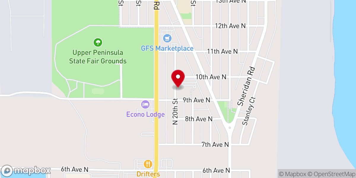 Map showing location of St Anthony & St Thomas Churches
