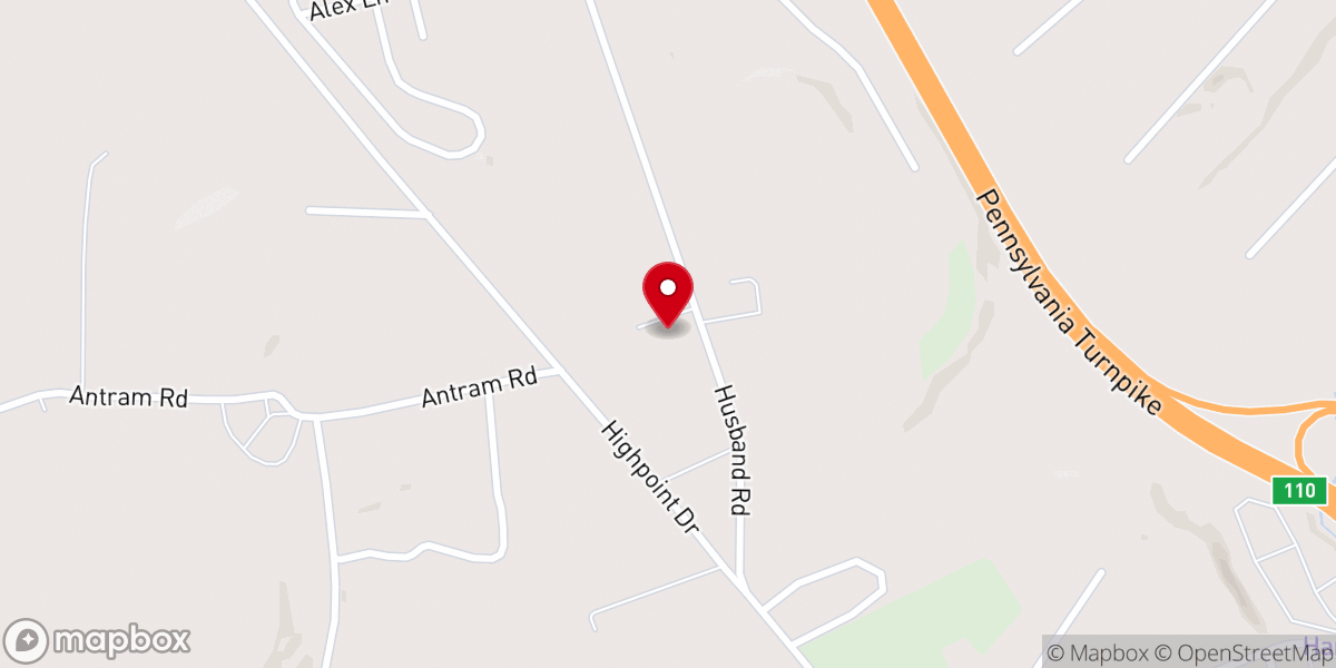 Map showing location of St. Francis in the Fields Episcopal Church