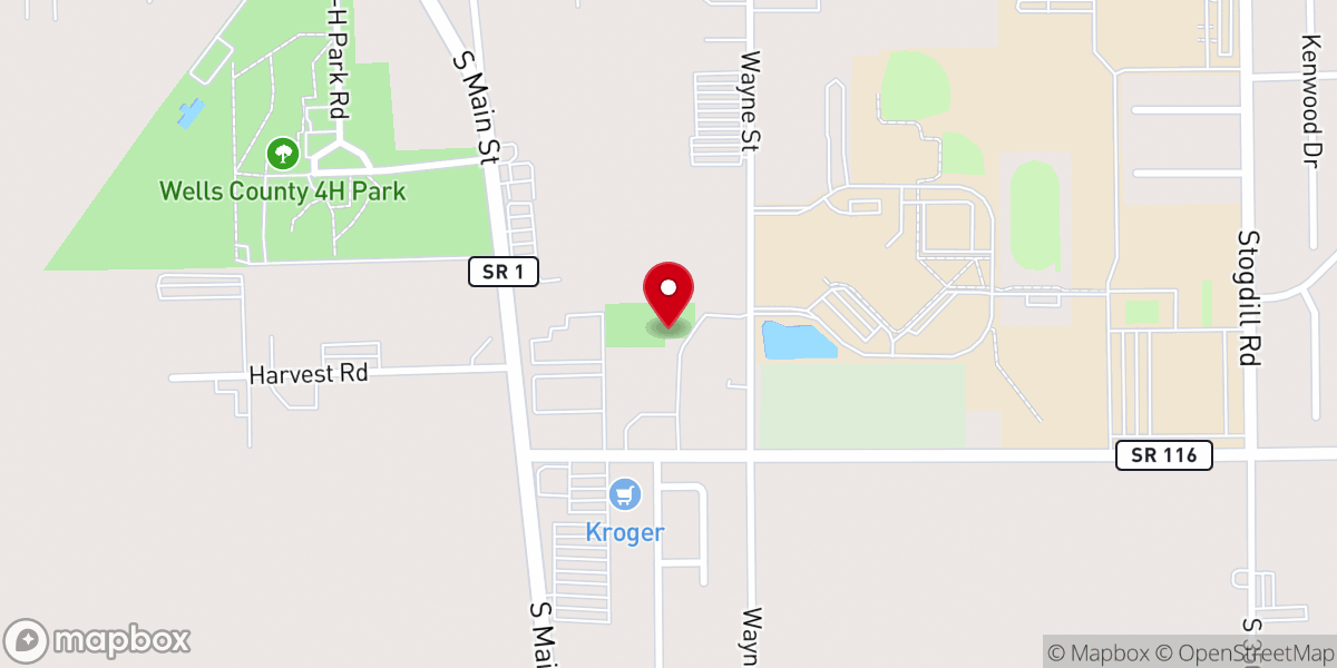 Map showing location of Whicker Park